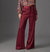 Oaklyn Pant In Burgundy - Burgundy