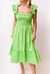 Tessa Dress In Green Apple - Green Apple