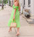 Tessa Dress In Green Apple