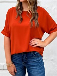 Dolman High Low Top In Apricot - Apricot