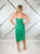 Emmie Midi Dress In Emerald