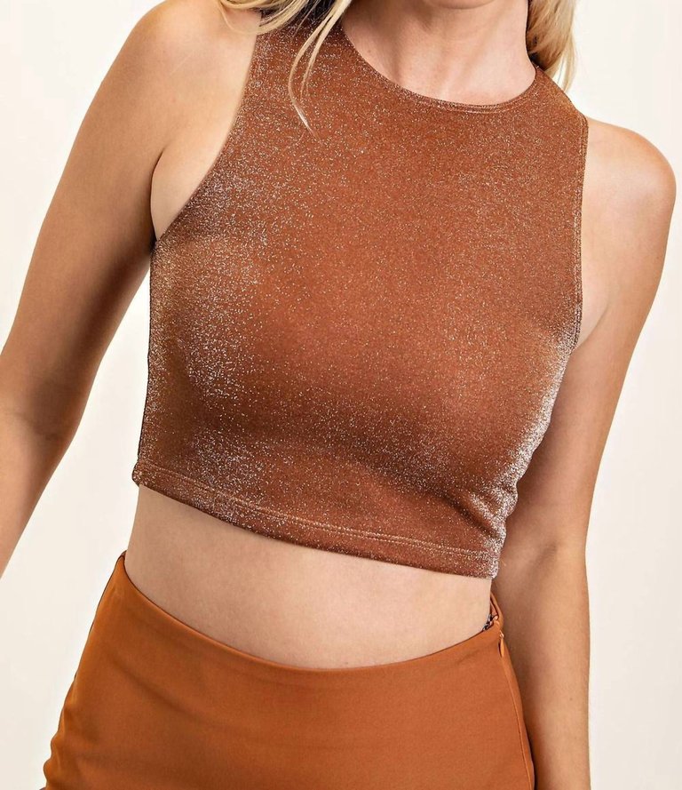 Open The Gates Tank Top In Brown