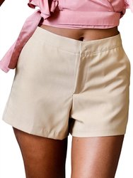 To Town High-Waist Shorts - Taupe