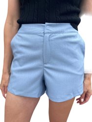 To Town High-Waist Shorts - Sky