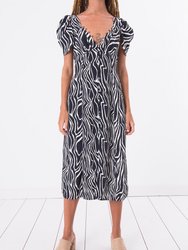 Cut Out Waist Midi Dress