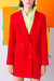 Double Breast Long Blazer Jacket