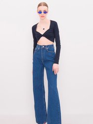 High Waist Pipe Trotter Pants