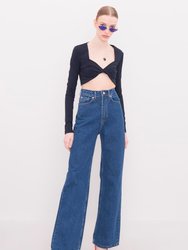 High Waist Pipe Trotter Pants