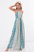 Open Back Midi Dress - Turquoise