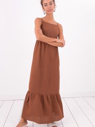 Open Back Strapped Maxi Dress