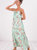 Printed Strapped Long Dress - MINT