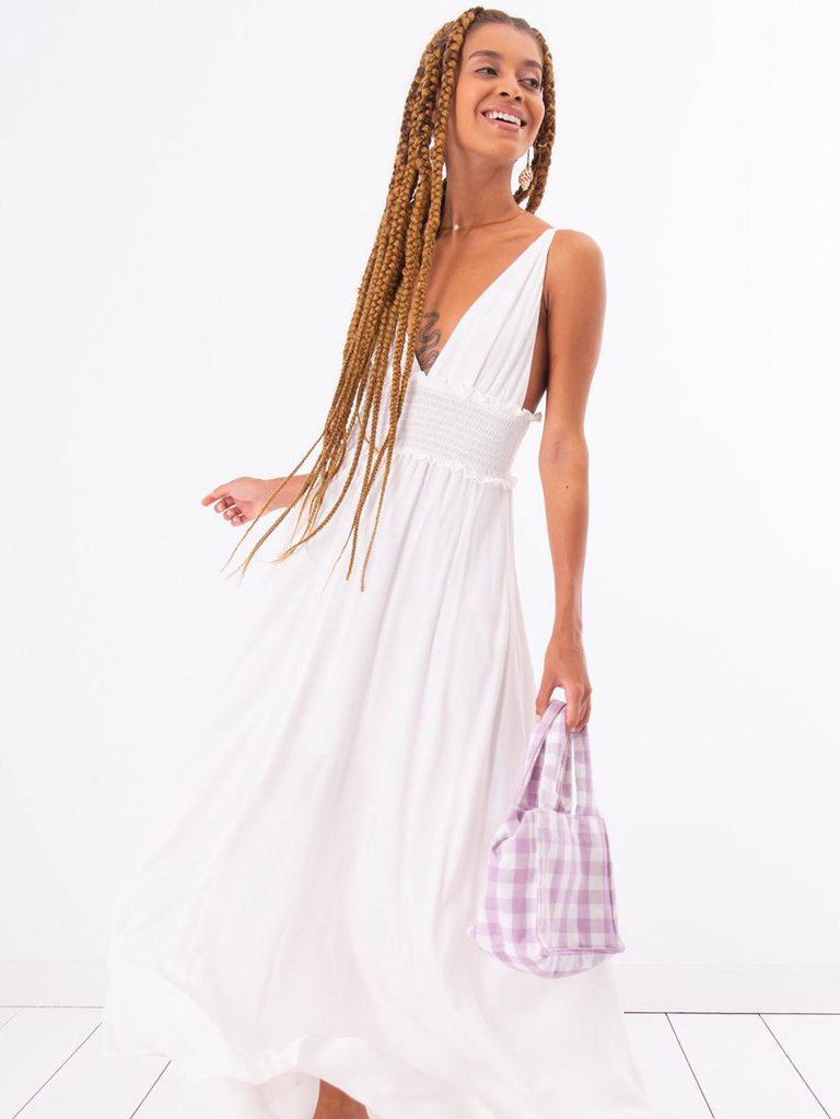 Strappy Long Dress - ECRU