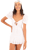 Tie Front Mini Dress - WHITE