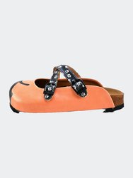 Blush Cat Cross-Strap Clogs - WCAL180