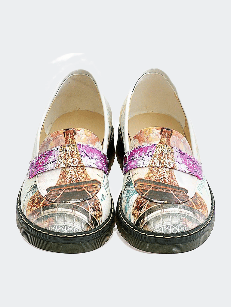 Paris And Eifel Towers Sneakers Shoes AMOX103 - Multicolor