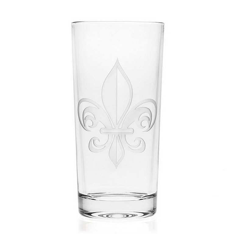 44807 12 Oz Fleur De Lis Highball Glass- Set Of 4