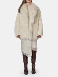 Faux Shearling 4-Paneled Jacket