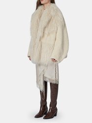 Faux Shearling 4-Paneled Jacket