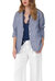 Bold Stripe Linen Blazer In Chambrey - Chambrey