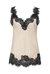 Women's Megan Lace Tank Top In Pearl/black - Pearl/black