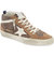 Golden Goose Women Leopard Mid Star Classic Hi Top Leather Suede Sneakers Shoes - Brown