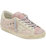 Women Super Star Pink Lace Up Leather Suede Sneakers