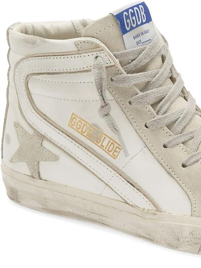 Golden Goose Women White Leather Slide High Top Lace up Sneakers product