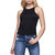 Micro Ribbed Tank Top - Black