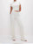 Ribbed Terry Flared Pants In Cloud White - Cloud White