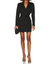 Scuba Open Back Blazer Dress - Black