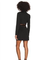 Scuba Open Back Blazer Dress