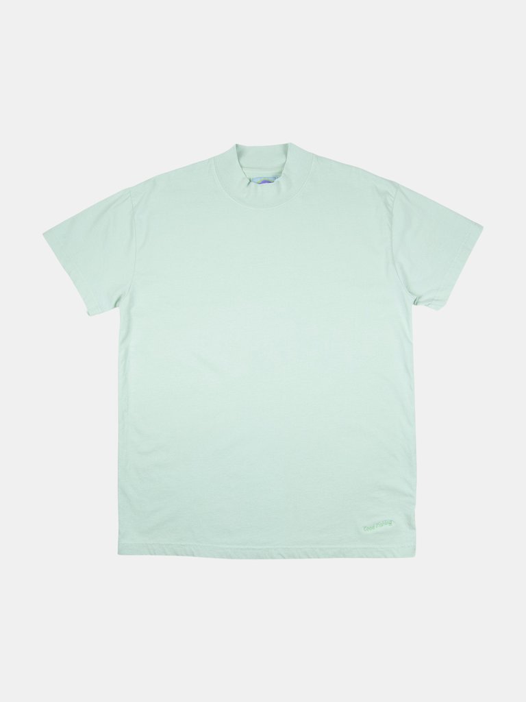 Rise Mock Neck T-Shirt, Sea Salt - Sea salt