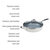 Goodful Ceramic Nonstick 4 Quart Deep Pan with Lid, Dishwasher Safe, Comfort Grip Stainless Steel Handle, Cream