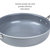 Goodful Ceramic Nonstick 4 Quart Pan with Lid, Comfort Grip Stainless Steel Handle, Made without PFOA, Gray