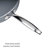 Goodful Ceramic Nonstick 4 Quart Pan with Lid, Comfort Grip Stainless Steel Handle, Made without PFOA, Gray