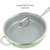 Goodful Ceramic Nonstick Deep Saute Pan with Lid - 4 Quart, Comfort Grip Stainless Steel Handle, PFOA-Free, Skillet Frying Pan in Green 