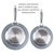 Goodful Ceramic Nonstick Frying Pan Set - 2 Piece with 8 Inch and 9.5 Inch Skillets, Gray