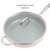 Goodful Ceramic Nonstick Sauté Pan with Lid, 4 Quart, Dishwasher Safe, Comfort Grip Handle, Made without PFOA, Blush