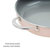 Goodful Ceramic Nonstick Sauté Pan with Lid, 4 Quart, Dishwasher Safe, Comfort Grip Handle, Made without PFOA, Blush