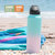 Goodful Double Wall Vacuum Sealed, Insulated Water Bottle with Two Interchangeable Lids,  40 Oz, Ombre Pink/Blue - Ombre Pink/Blue