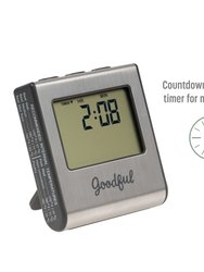 Goodful Wired Probe Meat Thermometer with Timer, Programmed with Preset USDA Approved Temperatures for Different Types of Meat