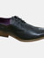 Mens 3 Eye Gibson Brogue Shoes - Black - Black