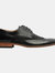 Mens 4 Eye Leather Lined Brogue Gibson Shoe - Black