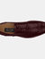 Mens 5 Eye Wing Capped Oxford Brogues Shoes - Oxblood