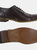 Mens Capped Lace Oxford Brogue Shoes - Brown