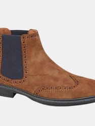 Mens Chelsea Boots - Tan - Tan