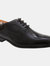 Mens Patent Leather Lace-Up Oxford Tie Dress Shoes - Black Patent