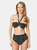 Gorgeous Womens/Ladies Multiway Ruched Bandeau Bikini Top (Monochrome)