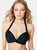 Gorgeous Womens/Ladies Padded Twisted Knot Front Bikini Top (Black)