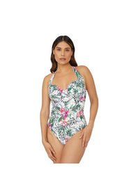 Womens/Ladies Jungle Underwired One Piece Bathing Suit